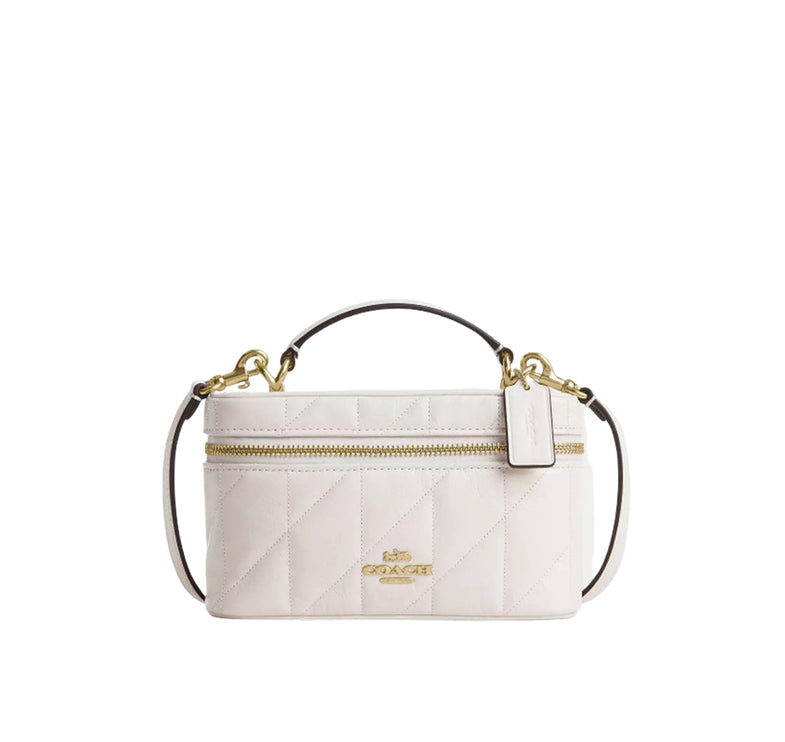 Coach Women's Rainer Crossbody Bag 18 With Quilting Gold/Chalk