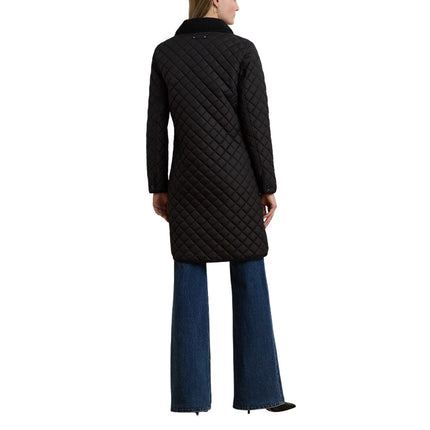 Polo Ralph Lauren Women's Faux-Shearling-Trim Quilted Jacket Black