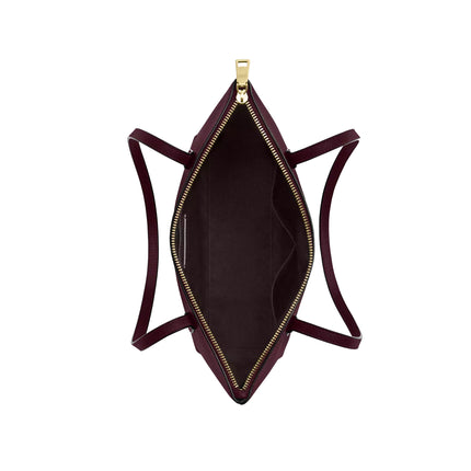 Coach Women's Fiona Zip Tote Bag Gold/Dark Wine