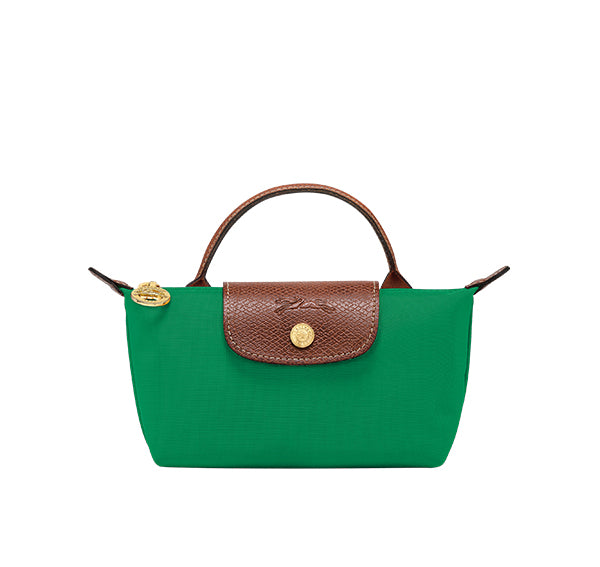 Longchamp Women's Le Pliage Original Pouch With Handle Green