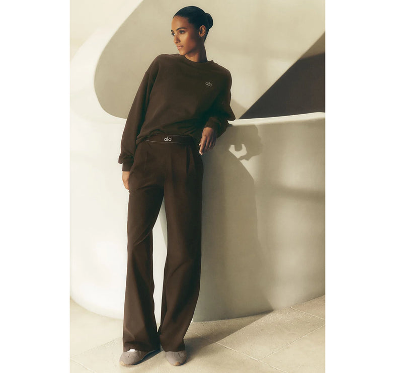 alo Women's Suit Up Trouser (Regular) Espresso