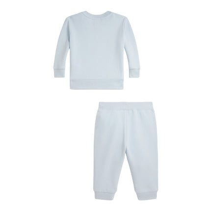 Polo Ralph Lauren Baby Polo Bear Fleece Sweatshirt & Pant Set Beryl Blue