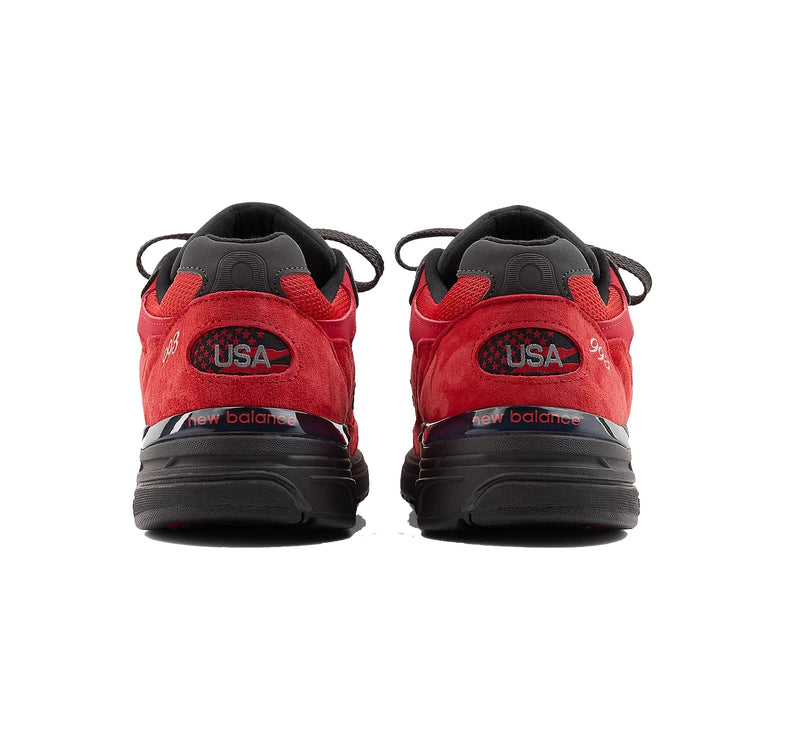 New Balance Made in USA 993 Team Red with True Red and Black Cement U9935CX