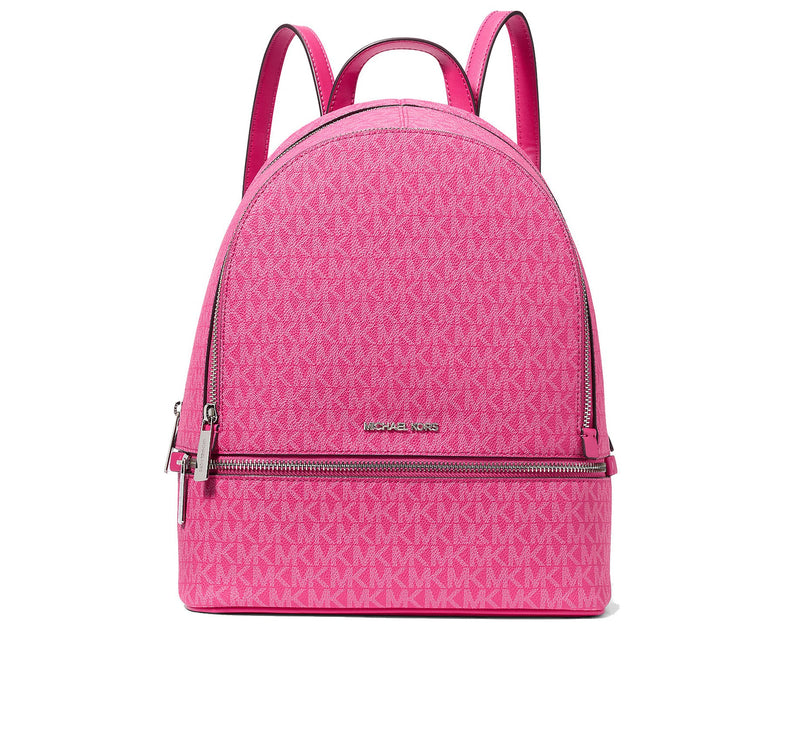 Michael Kors Women's Rhea Medium Signature Logo Backpack Dragonfruit