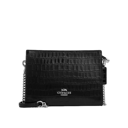 Coach Women's Slim Crossbody Bag Silver/Black