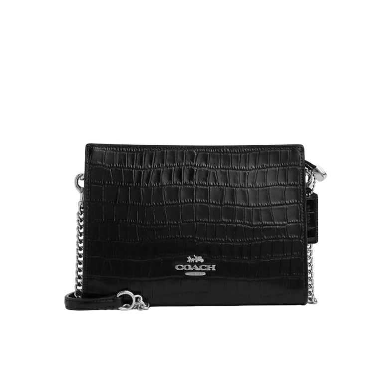 Coach Women's Slim Crossbody Bag Silver/Black