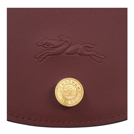 Longchamp Women's Épure Card Holder Burgundy