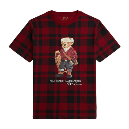 Polo Ralph Lauren Boy's Polo Bear Plaid Cotton Tee Multi