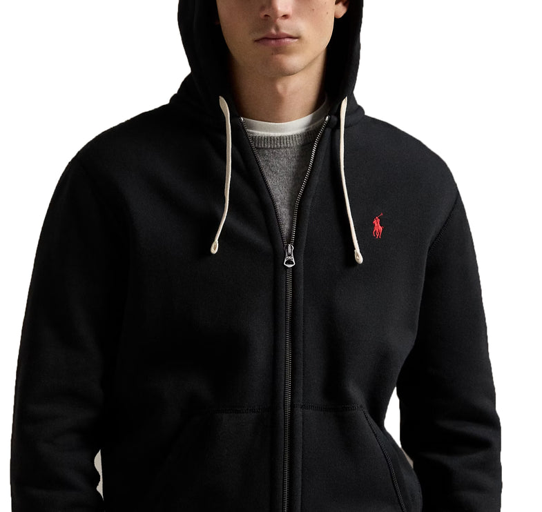 Polo Ralph Lauren Men's Fleece Full-Zip Hoodie Polo Black
