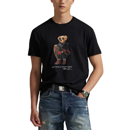 Polo Ralph Lauren Men's Classic Fit Polo Bear Jersey T-Shirt Polo Black