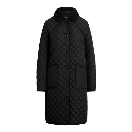 Polo Ralph Lauren Women's Faux-Shearling-Trim Quilted Jacket Black