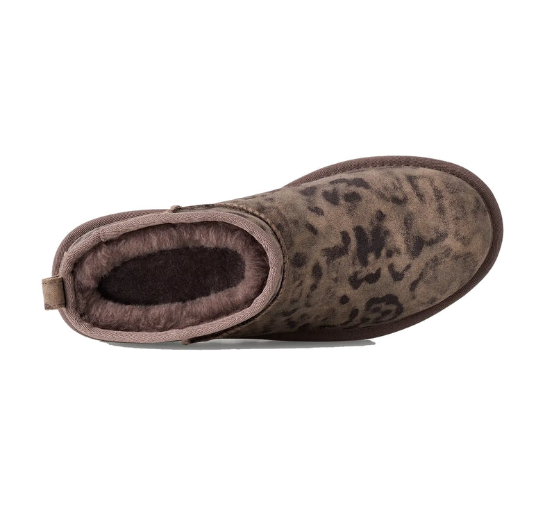 UGG Women's Classic Ultra Mini Spotted Chestnut