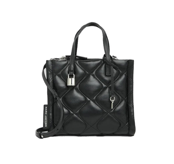 Marc Jacobs Women's Mini Grind Quilted Leather Tote Black