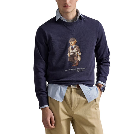 Polo Ralph Lauren Men's Polo Bear Fleece Sweatshirt Faded Blue