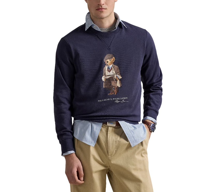 Polo Ralph Lauren Men's Polo Bear Fleece Sweatshirt Faded Blue