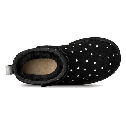 UGG Big Kids' Classic Ultra Mini Shiny Dots Black