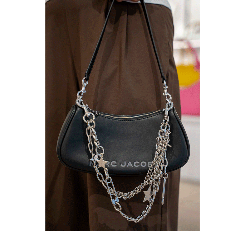 Marc Jacobs Women's The Star Charm Shoulder Bag Black