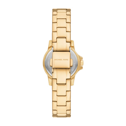 Michael Kors Women's Petite Everest Gold-Tone Watch and Pavé Bangle Jewelry Gift Set Gold MKO9030SET