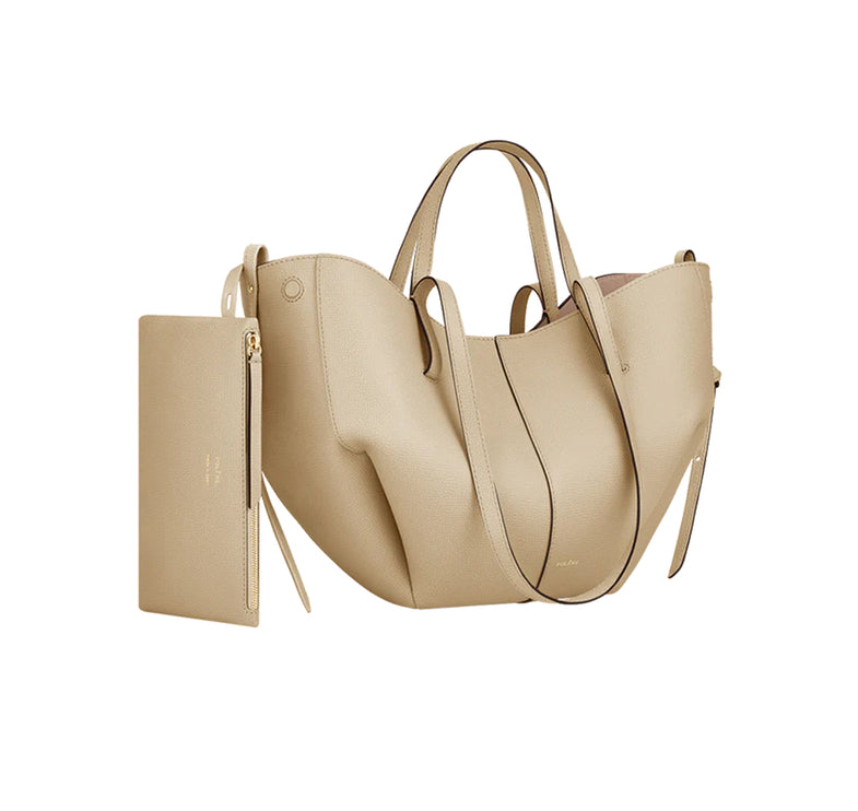 Polène Women's Cyme Mini Edition Textured Sand