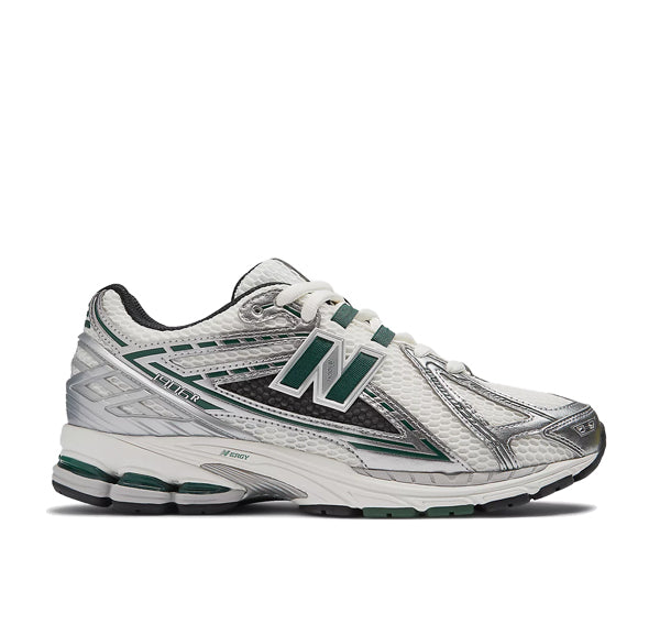 New Balance 1906R Silver Metallic with Nightwatch Green and Sea Salt M1906REU