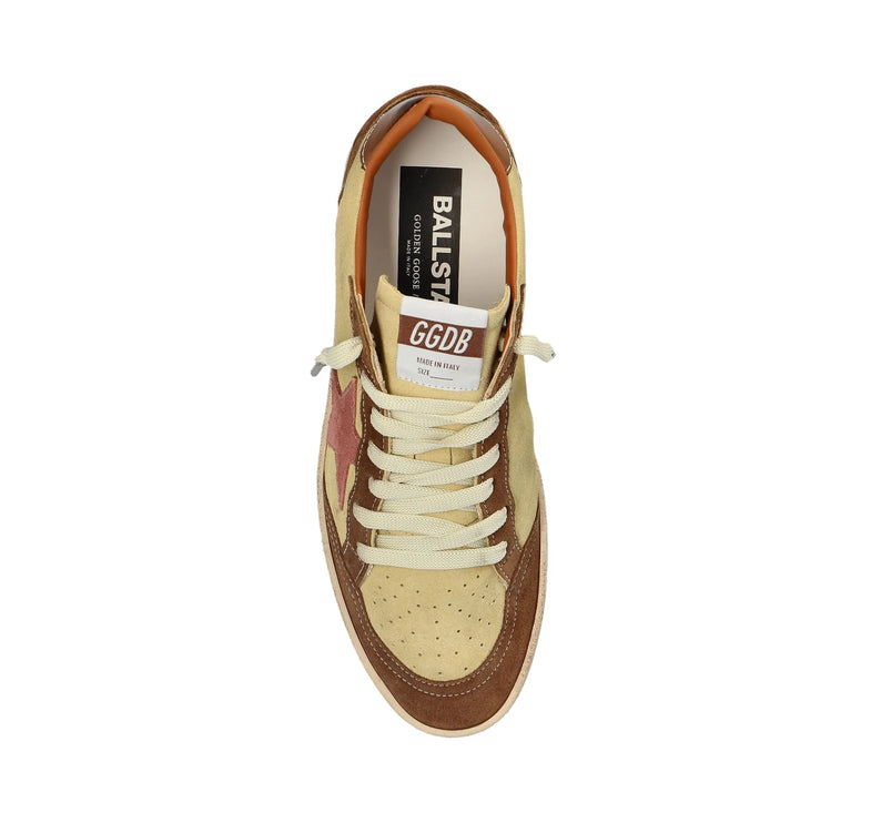 Golden Goose Women's Ball Star Sneakers Brown Pink Multi