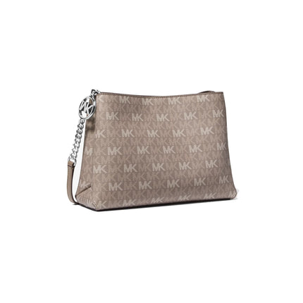 Michael Kors Women's Christina Small Signature Logo Crossbody Bag Mushroom