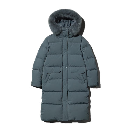Uniqlo Women's Ultra Warm Down Long Coat 07 Gray