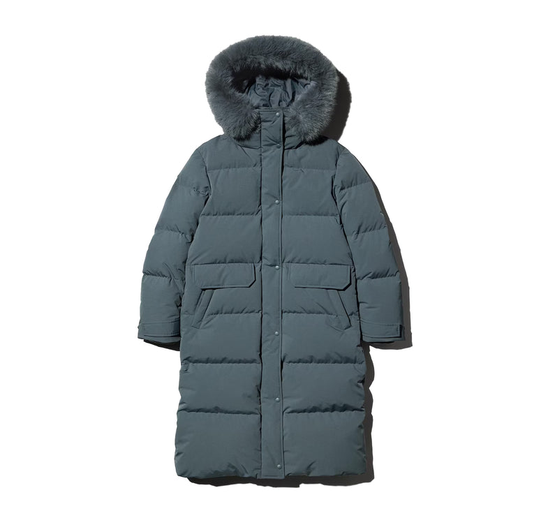 Uniqlo Women's Ultra Warm Down Long Coat 09 Black