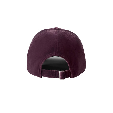 alo Unisex Velvet Off-Duty Cap Rich Bordeaux