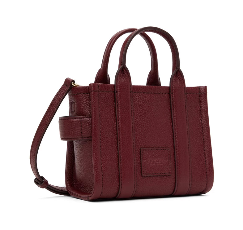 Marc Jacobs Women's The Leather Mini Tote Bag Cherry