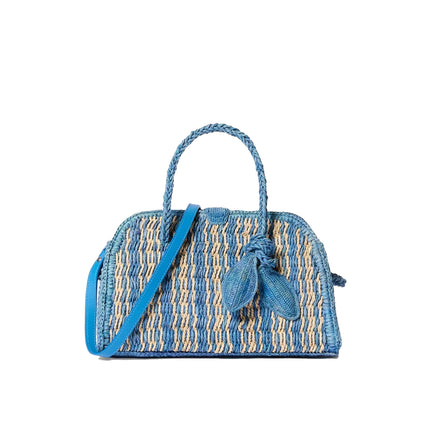 Jacquemus Women's The Small Raffia Turismo Blue/Natural