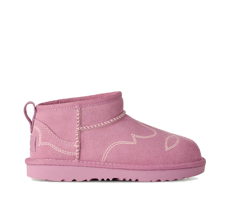 UGG Big Kids' Classic Ultra Mini Western Dusty Orchid