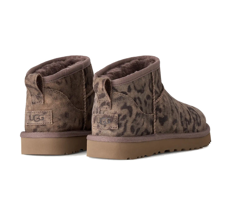 UGG Women's Classic Ultra Mini Spotted Chestnut