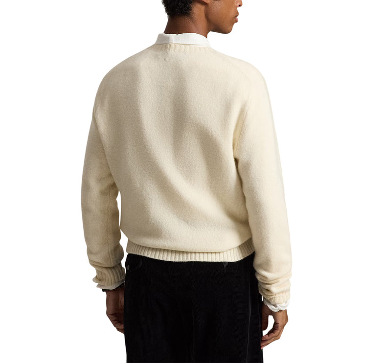 Polo Ralph Lauren Men's Polo Bears Sweater Authentic Cream