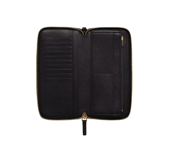 Marc Jacobs Women's The Leather Continental Wallet Black