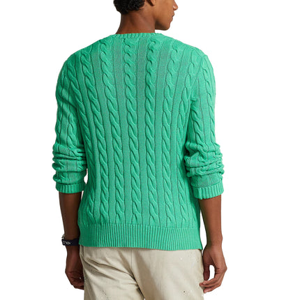 Polo Ralph Lauren Men's Cable Knit Cotton Sweater Classic Kelly