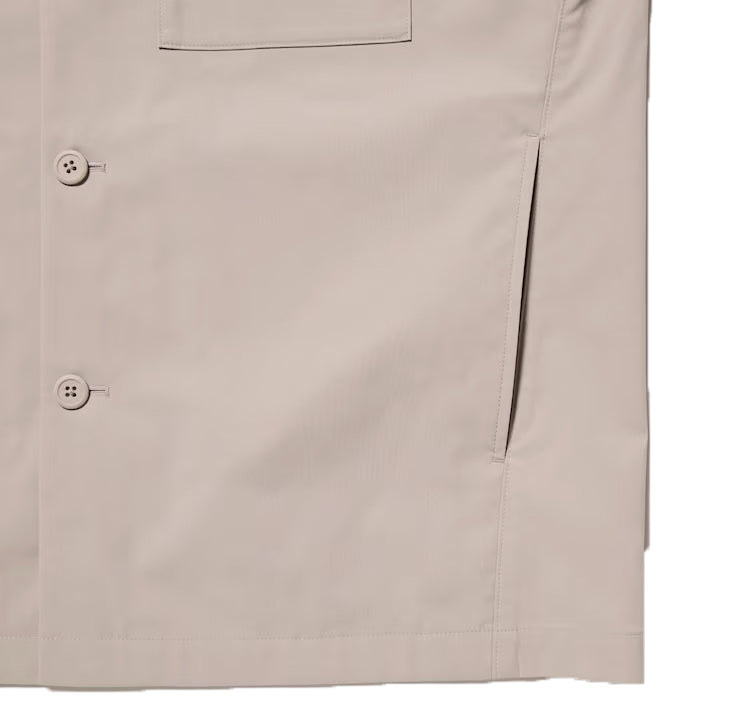 Uniqlo Unisex AirSense Shirt Jacket Beige