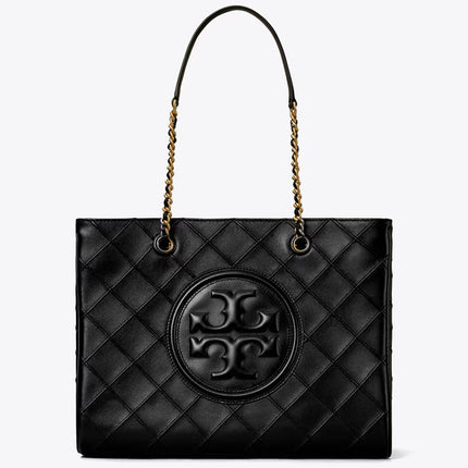 Tory Burch Women's Fleming Soft Chain Tote Black