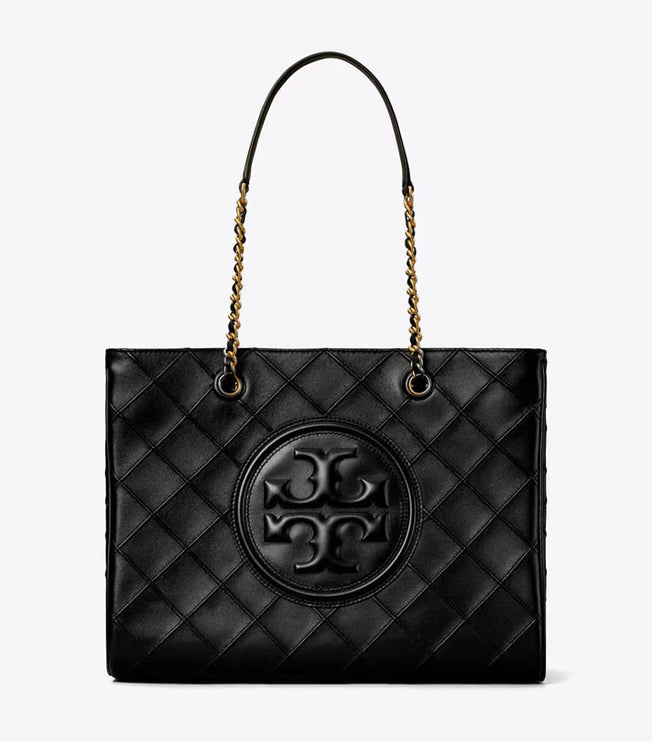 Tory Burch Women's Fleming Soft Chain Tote Black