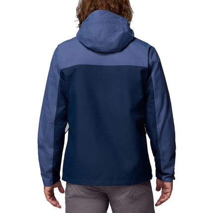 Columbia Men's Hikebound II Rain Jacket Dark Mountain/Collegiate Navy