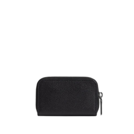 Coach Women's Small Zip Around Card Case Black