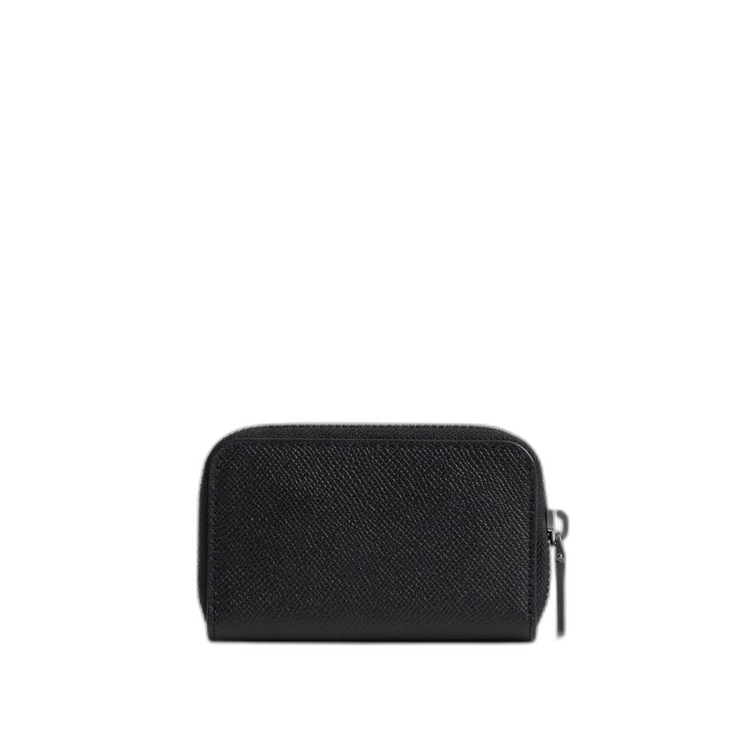 Coach Women's Small Zip Around Card Case Black