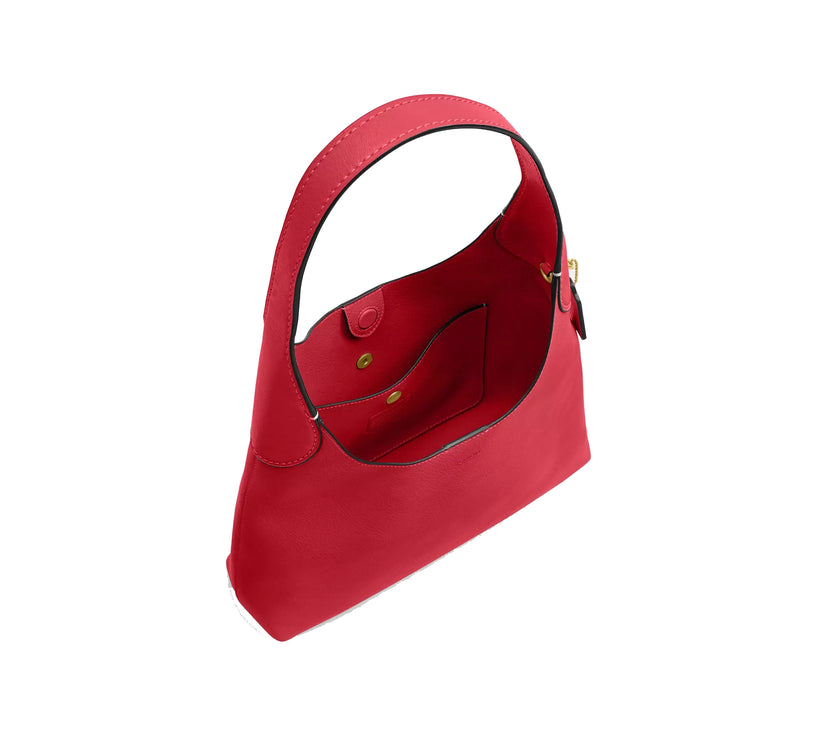 Coach Women's Brooklyn Shoulder Bag 28 Brass/Scarlet