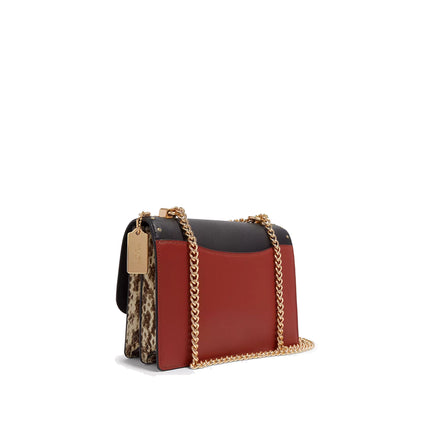 Coach Women's Klare Crossbody In Signature Canvas With Rivets Gold/Khaki Multi - Hemen Kargoda