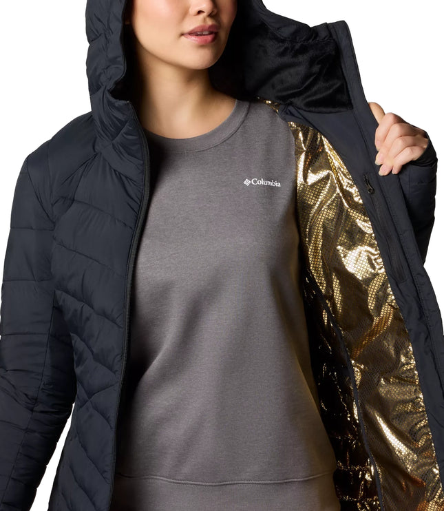 Columbia Women's Joy Peak II Mid Hooded Jacket Black