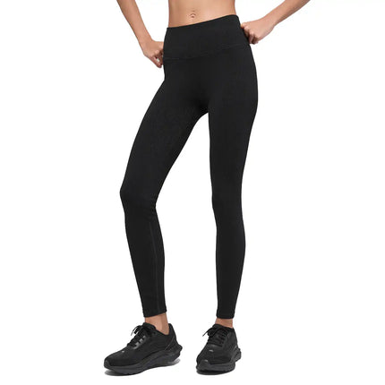 alo Women's Seamless High-Waist Two Tone Rib Legging Black