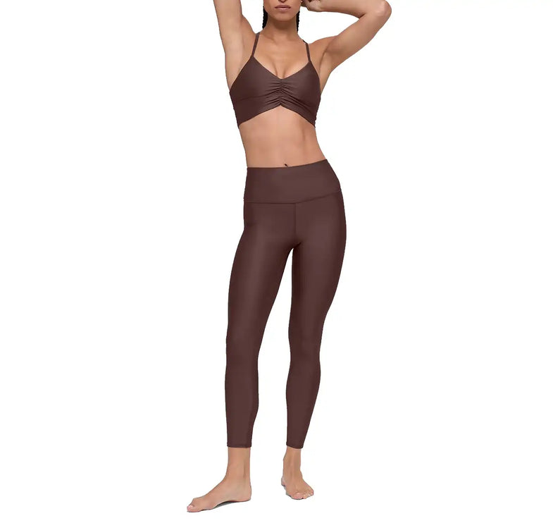alo Women's 7/8 High-Waist Airlift Legging Brownstone