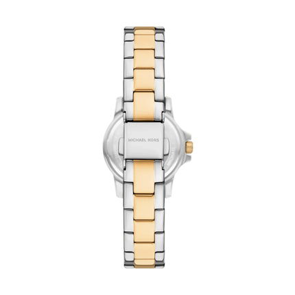 Michael Kors Women's Petite Everest Two-Tone Watch and Pavé Bangle Jewelry Gift Set Two Tone MKO9032SET