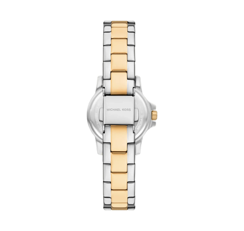 Michael Kors Women's Petite Everest Two-Tone Watch and Pavé Bangle Jewelry Gift Set Two Tone MKO9032SET