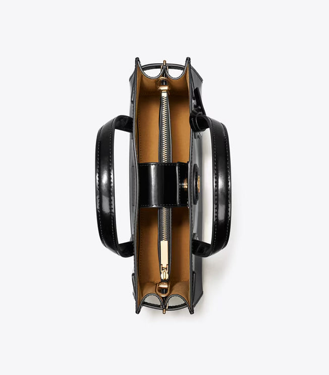 Tory Burch Women's Small Robinson Spazzolato Satchel Black